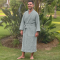 Peignoir unisexe Gaufre Powder Blue