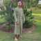 Peignoir unisexe Gaufre Powder Green