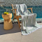 Fouta Palm Beach Beige - Green