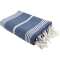 Grande serviette de hammam Ottomania XL Marine Blauw