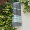 Fouta Sea Me  Black-Turquoise