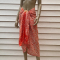 Pareo Batik Pareo avec anneau Zebra Red