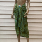 Pareo Batik Pareo avec anneau Aztec Turquoise