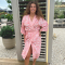 Peignoir kimono femme long Balyy batik Pink Lady
