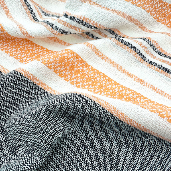 Fouta Sea Me Black-Orange