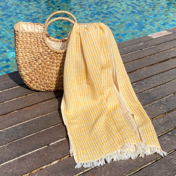 Fouta Breton  Mustard