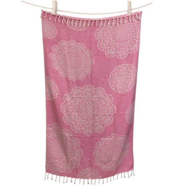 Fouta Lot de 2 pièces Stripe- Pink