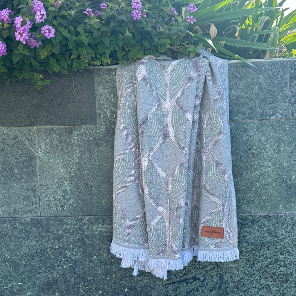 Fouta Botanic Art Taupe-Green