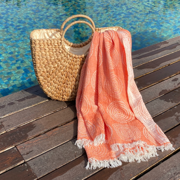 Fouta Circle Coral