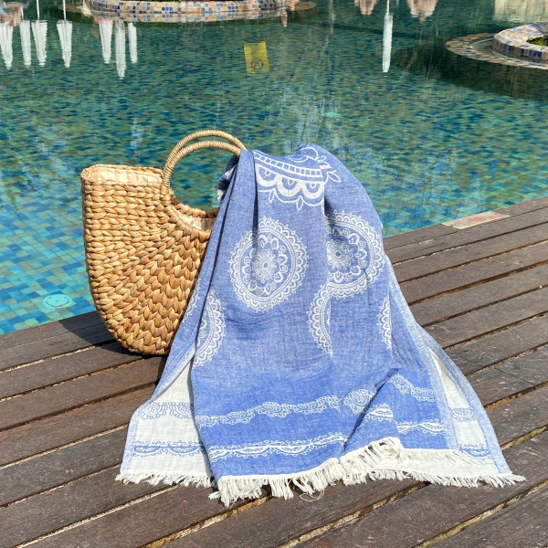 Fouta Bohemia Blue