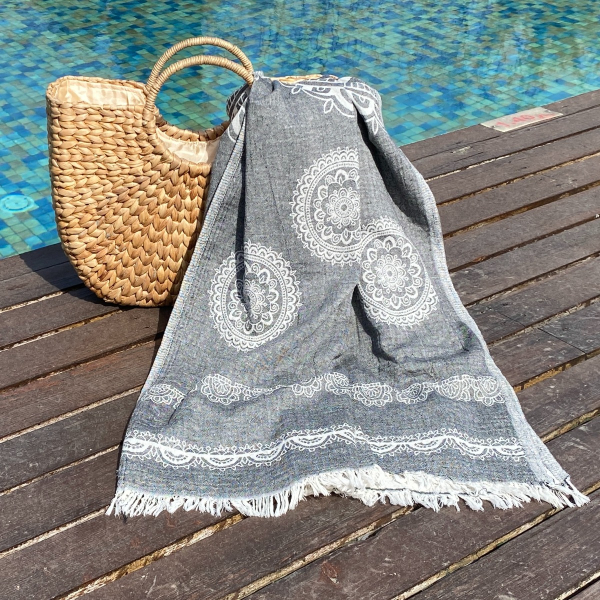 Fouta Bohemia Black
