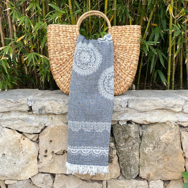 Fouta Bohemia Black