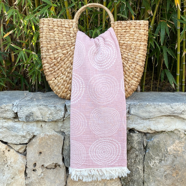 Fouta Circle Powder Pink