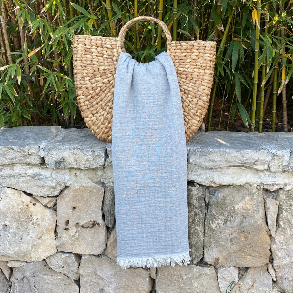 Fouta Muslin  Grey