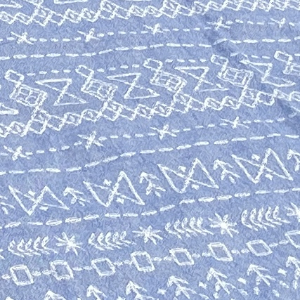 Grande serviette de hammam Mexica Blue