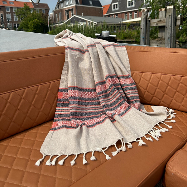Fouta Coconut  Beige - Orange