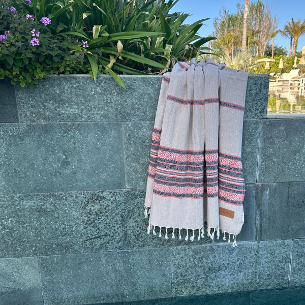 Fouta Coconut  Beige - Orange