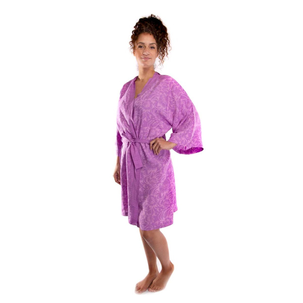 Short kimono Balyy Batik Lilac Flower