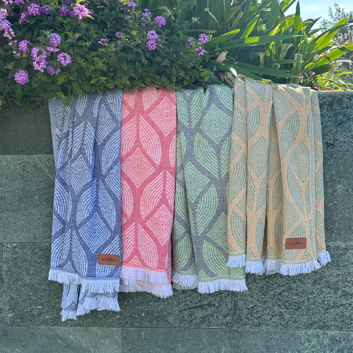 Fouta Botanic Art Orange - Peach