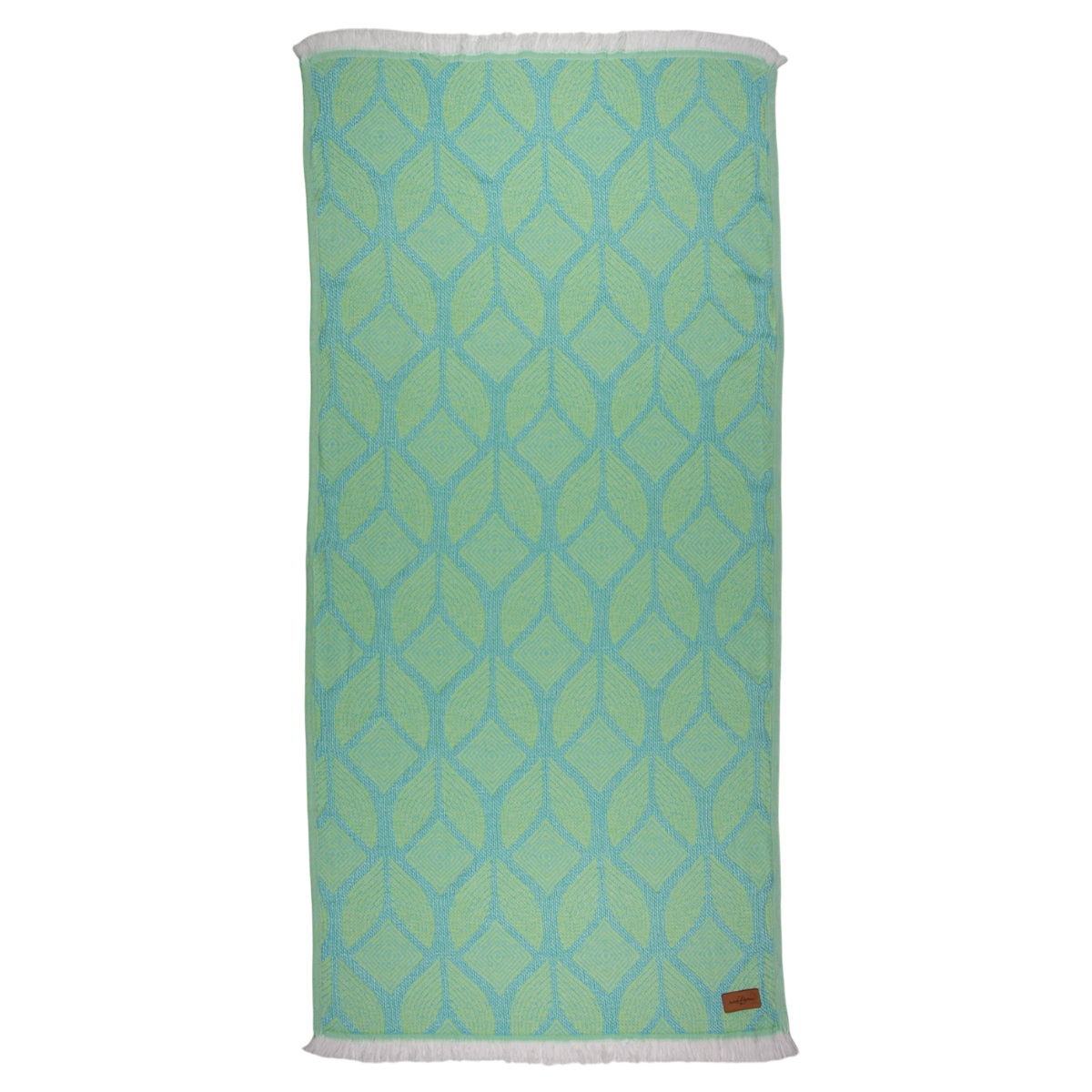 Fouta Botanic Art Turquoise - Lemon