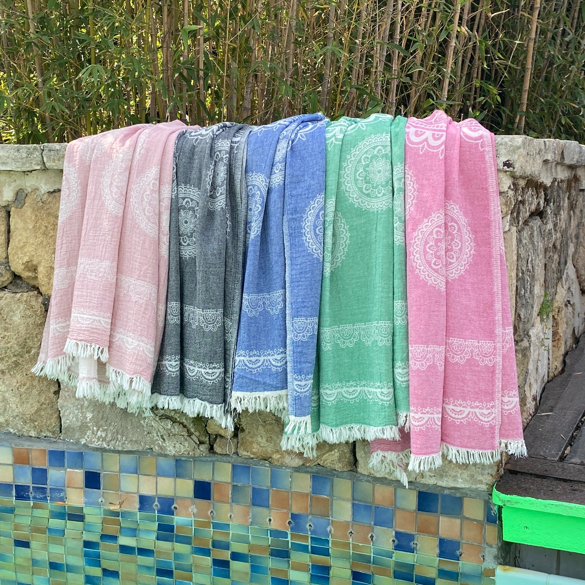 Fouta Bohemia Green