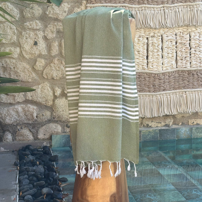 Fouta Travel size 3 Olive Green