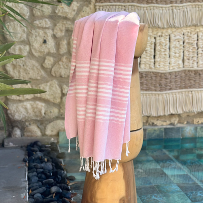 Fouta Travel size 3 Light Pink