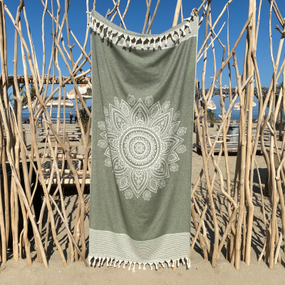 Fouta Boho Chive Green