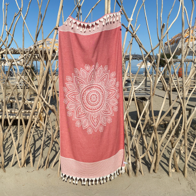 Fouta Boho Samba red