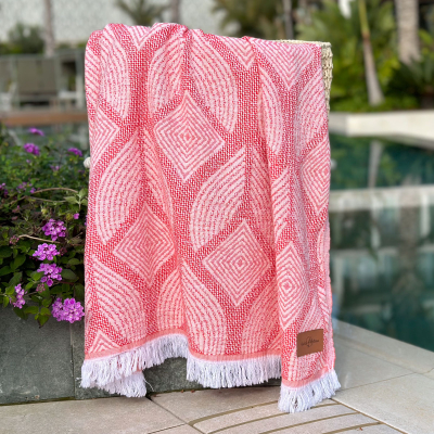 Fouta Botanic Art Orange - Peach