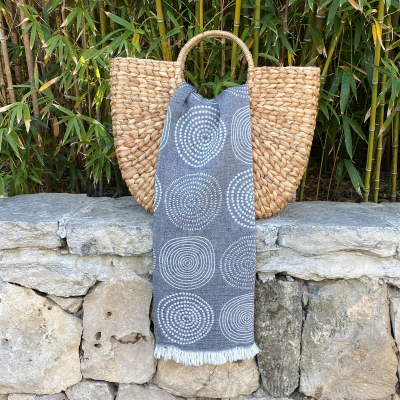 Fouta Circle Black