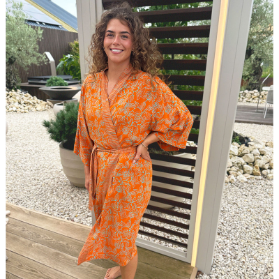 Peignoir kimono femme long
Balyy batik
 Day of Sunshine