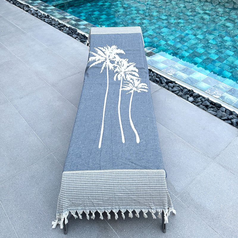 Fouta
Three Palms
Navy Blue