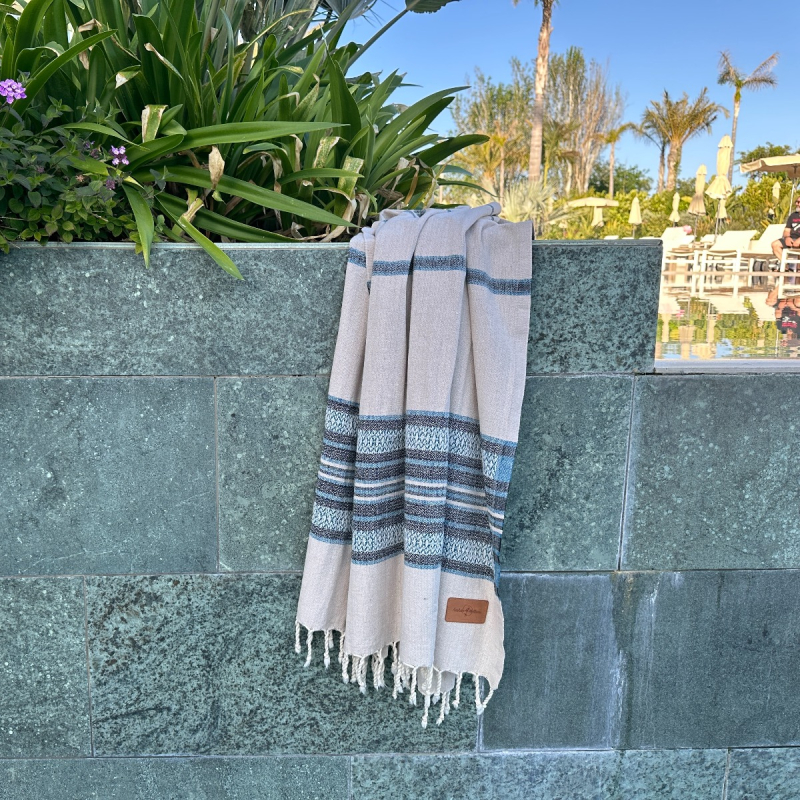 Fouta
Coconut 
Beige - Petrol