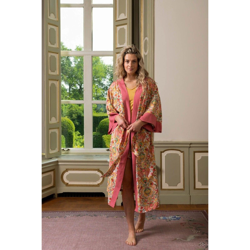 Peignoir kimono Kyoto Festival yellow 