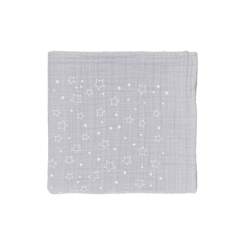 
Baby Muslin "Star" Grey
