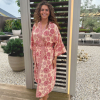 Balyy Batik Long Kimono dames Aztec Red