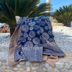 Serviette de plage Batik Aztec Blue